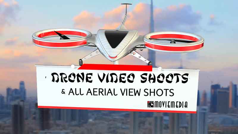 Aerial video shots from a drone
